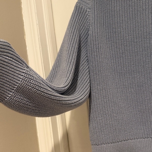 H&M Dusty Blue Ribbed Button-Front Cardigan - Picture 10 of 15